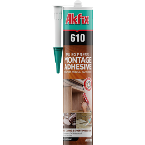 610 PU Express Montage greito montavimo poliuretaniniai klijai (skaidrūs) 310ml 610 PU Express Montage greito montavimo poliuretaniniai klijai (skaidrūs) 310ml