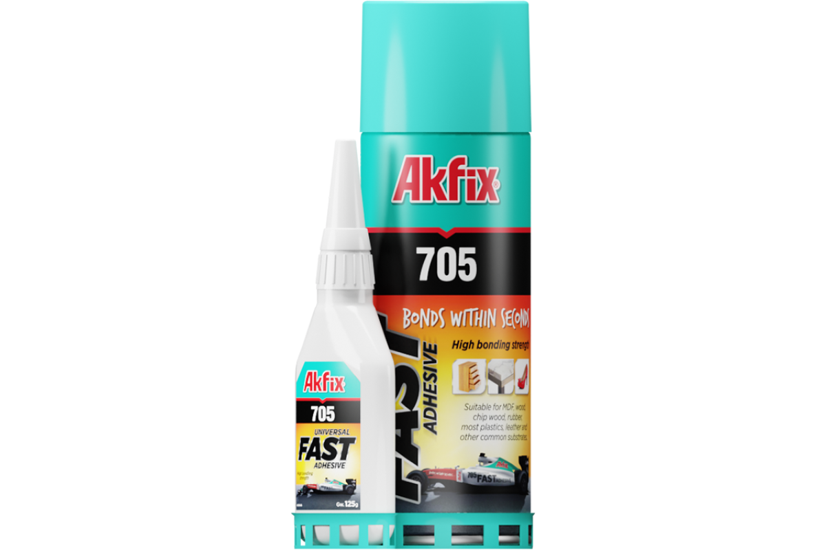 705 (200ml + 50g) Dviejų komponentų greito stingimo SUPER klijai su aktyvatoriumi 705 (200ml + 50g) Dviejų komponentų greito stingimo SUPER klijai su aktyvatoriumi