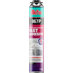 967P Greito sukibimo klijuojančios putos 850g (pistoletui)  967P Greito sukibimo klijuojančios putos 850g (pistoletui)