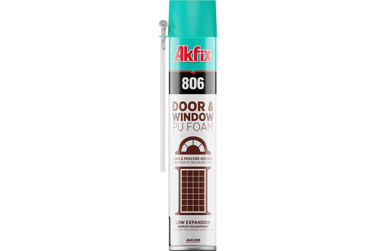 806 Door&Window PU putos 850g  (su šiaudeliu) 806 Door&Window PU putos 850g  (su šiaudeliu)