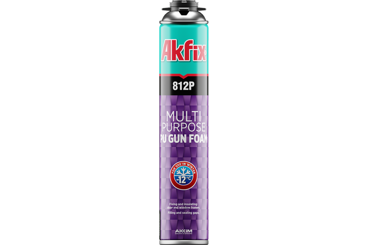 812P PU -12°C pistoletinės multifunkcinės žieminės putos 850g 812P PU -12°C pistoletinės multifunkcinės žieminės putos 850g